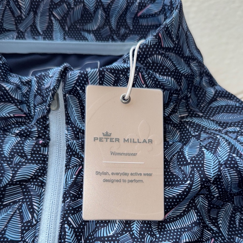 NWT Peter Millar Lightweight 1/4 Zip Long Sleeve Golf Sun Shirt - Picture 15 of 16